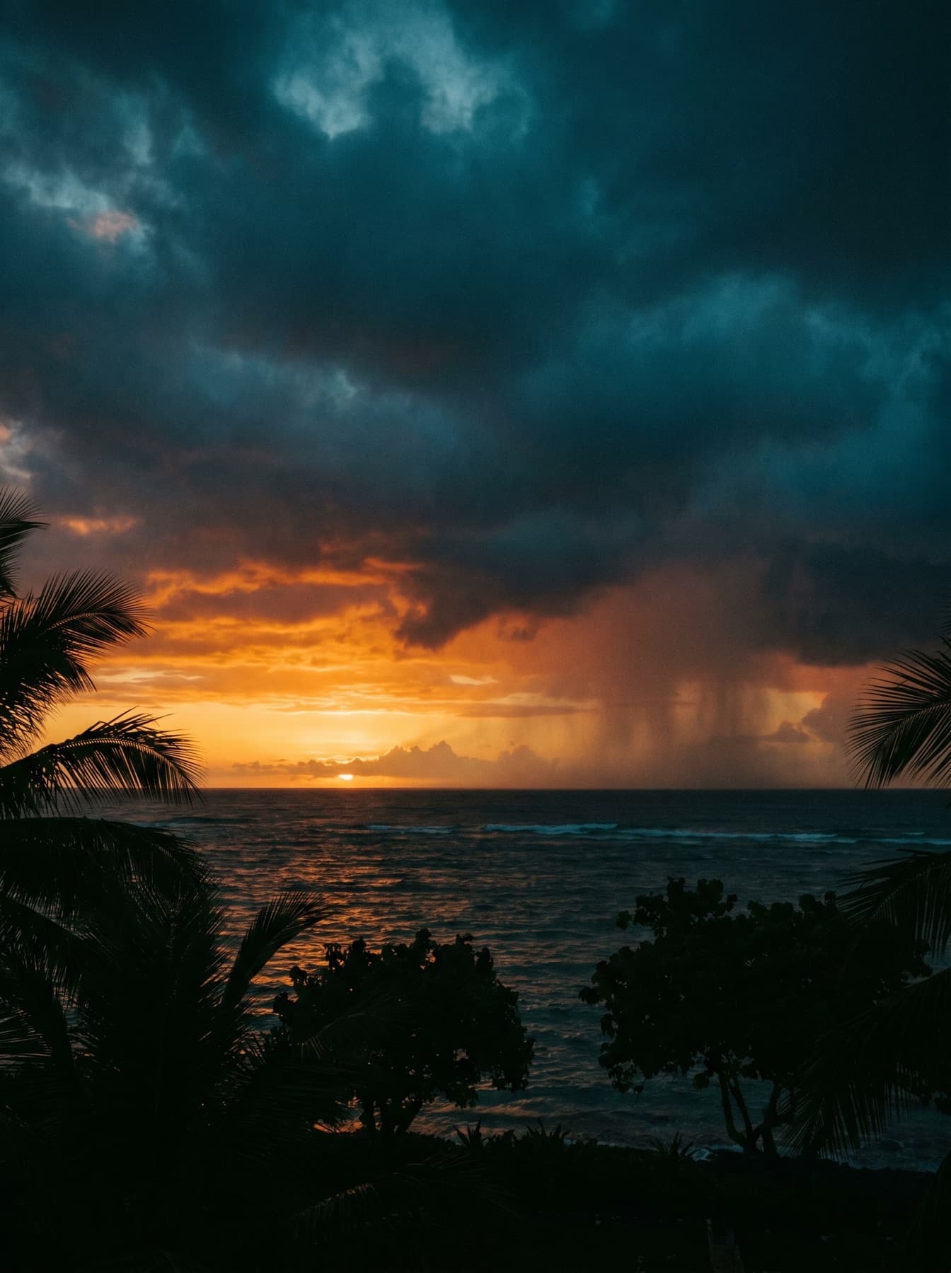 Sunset.